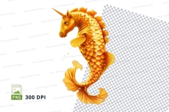 Golden unicorn seahorse Product Image 1