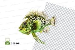 Green spotted fish Product Image 1