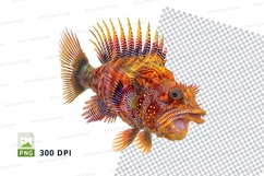 Vibrant lionfish clipart Product Image 1