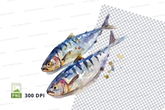 Watercolor fish duo Product Image 1