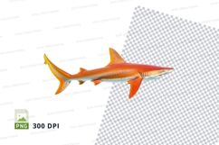 Vibrant shark clipart Product Image 1