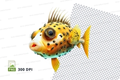 Cartoon pufferfish Product Image 1