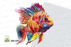 Vibrant fish clipart Product Image 1