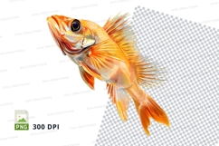 Vibrant orange fish Product Image 1