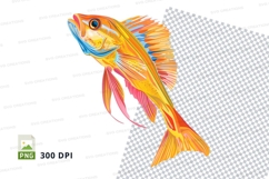 Colorful fish clipart Product Image 1