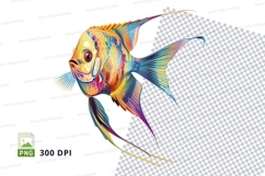 Colorful fish clipart Product Image 1