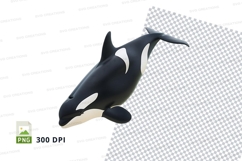 Orca whale clipart Product Image 1
