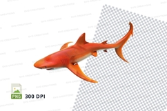 Orange shark clipart Product Image 1