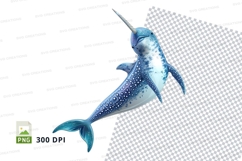 Narwhal clipart Product Image 1