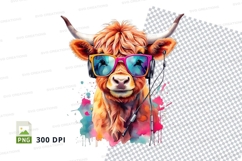 Cool cow clipart Product Image 1