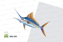 Leaping swordfish clipart Product Image 1