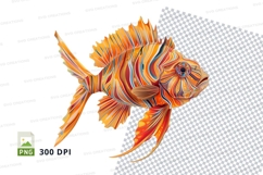 Colorful fish clipart Product Image 1