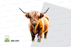 Highland cow clipart Product Image 1
