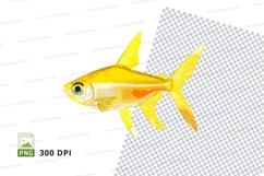 Golden fish clipart Product Image 1
