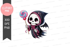 Cute grim reaper with lollipop Product Image 1