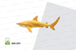 Yellow shark clipart Product Image 1