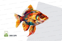 Colorful fish clipart png Product Image 1