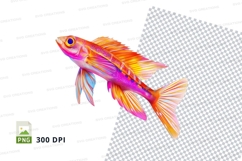 Colorful fish clipart png Product Image 1