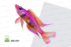 Colorful fish clipart png Product Image 1