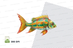 Colorful fish clipart png Product Image 1