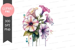 Watercolor flower bouquet Product Image 1