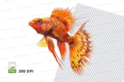 Colorful fish clipart png Product Image 1