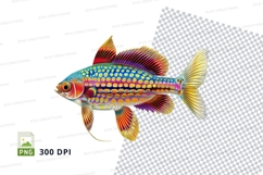 Colorful tropical fish clipart png Product Image 1
