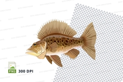 Brown fish clipart png Product Image 1
