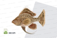 Brown fish clipart png Product Image 1