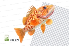 Orange clownfish clipart png Product Image 1