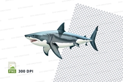 Great white shark clipart png Product Image 1