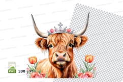 Royal highland cow clipart png Product Image 1