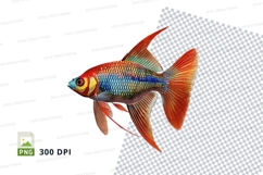 Colorful tropical fish clipart png Product Image 1