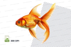 Golden fish clipart png Product Image 1