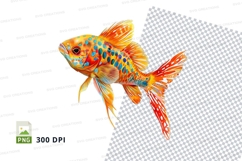 Colorful fish clipart png Product Image 1