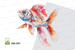 Colorful fish clipart png Product Image 1