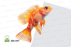 Vibrant fish clipart png Product Image 1