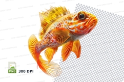 Colorful fish clipart png Product Image 1