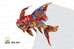 Colorful fish clipart png Product Image 1