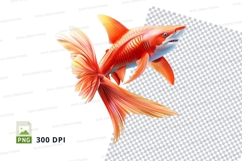 Vibrant fish clipart png Product Image 1