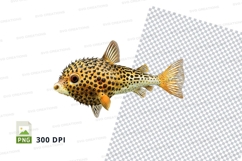 Spotted puffer fish clipart png Product Image 1
