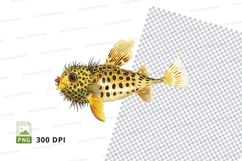 Yellow boxfish clipart png Product Image 1