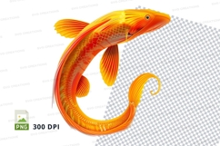 Vibrant koi fish clipart png Product Image 1