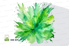 Green explosion clipart png Product Image 1