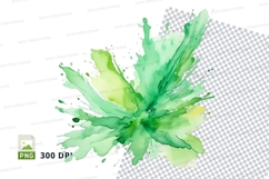 Green explosion clipart png Product Image 1