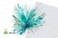 Watercolor splash clipart png Product Image 1