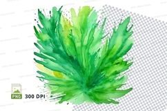Abstract green splash clipart png Product Image 1