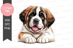 St. bernard puppy clipart png Product Image 1