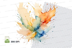 Colorful splash clipart png Product Image 1