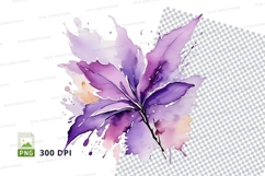 Purple flower clipart png Product Image 1